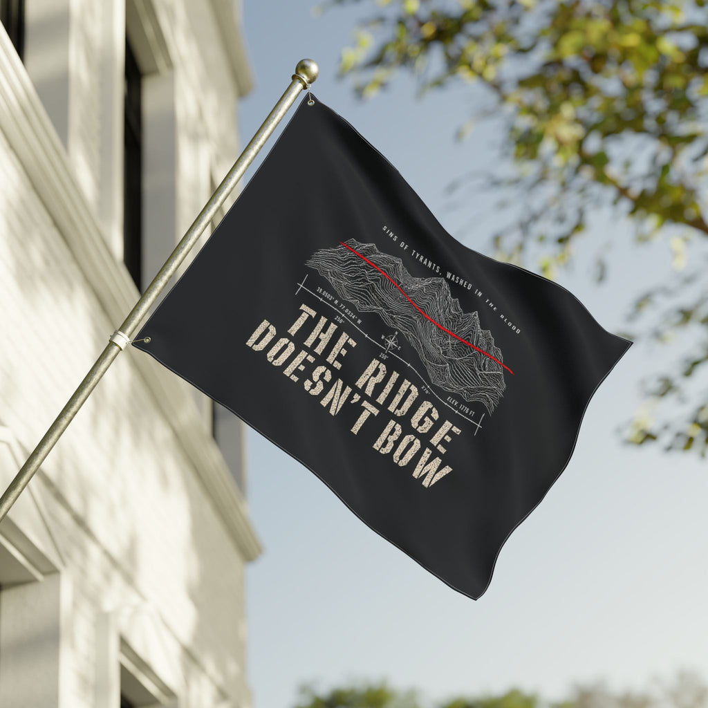 The Ridge Doesn’t Bow — Double-Sided Flag Printify