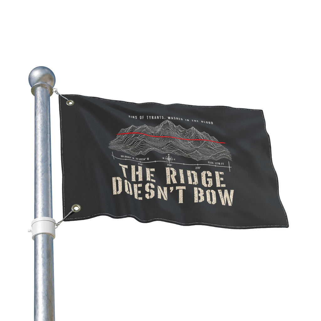 The Ridge Doesn’t Bow — Double-Sided Flag Printify