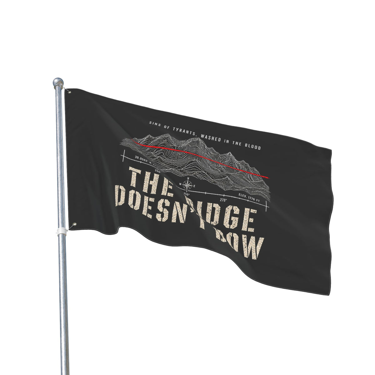 The Ridge Doesn’t Bow — Double-Sided Flag Printify