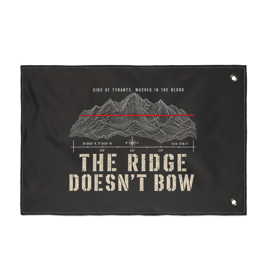 The Ridge Doesn’t Bow — Double-Sided Flag Printify