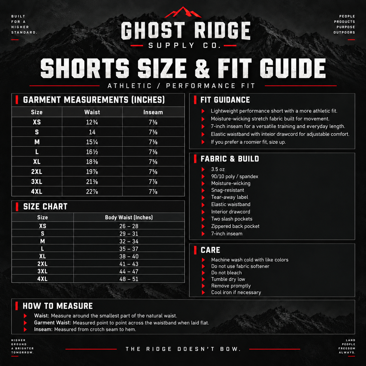 Ridgeline 7" Shorts In House